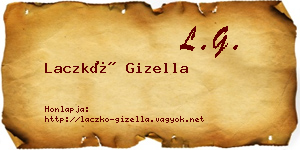 Laczkó Gizella névjegykártya