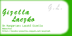 gizella laczko business card